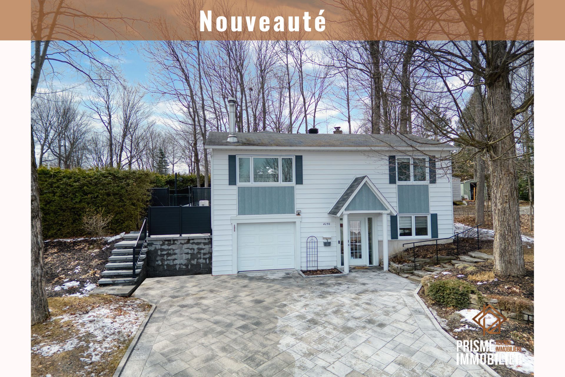 Superbe maison à vendre à Sherbrooke . Cette maison à vendre à Sherbrooke  vous intéresse? Contactez un de nos courtiers immobiliers pour plus d'information sur cette maison à vendre au 4230 Rue Cayer Sherbrooke (Les Nations) (Estrie), Québec, J1J1T2